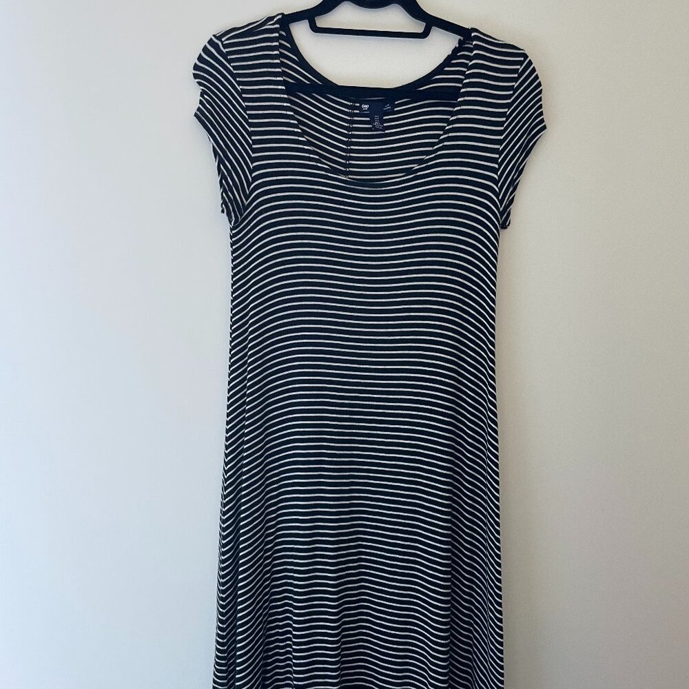 Gap Striped Short Sleeve Dress